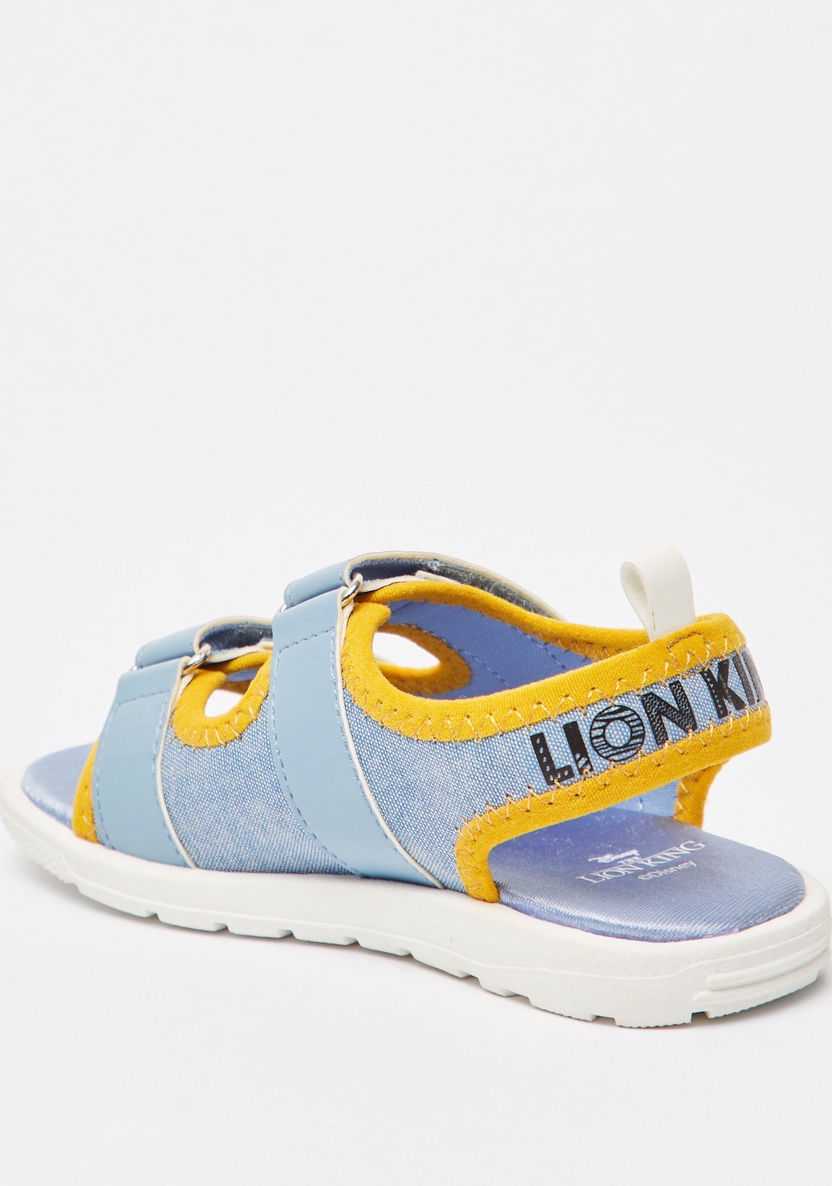 Disney Lion King Print Floaters with Hook and Loop Closure-Boy%27s Sandals-image-2