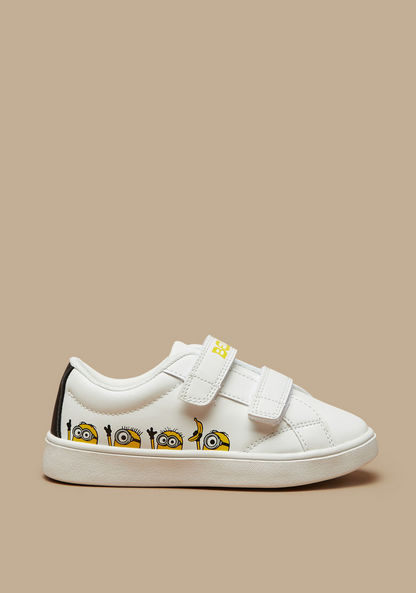 Minion Print Sneakers with Hook and Loop Closure-Boy%27s Sneakers-image-2