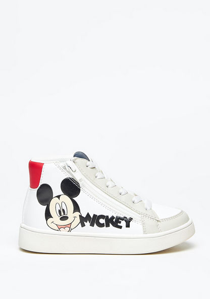 Disney Mickey Mouse Print High Cut Sneakers