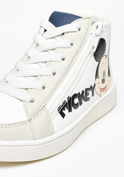 Disney Mickey Mouse Print High Cut Sneakers