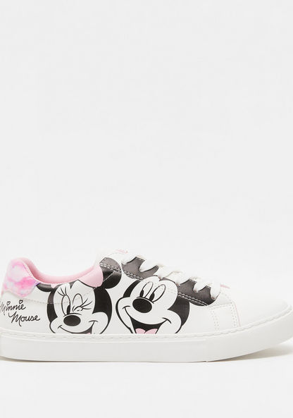 Disney Minnie Mouse Print Sneakers with Lace-Up Closure