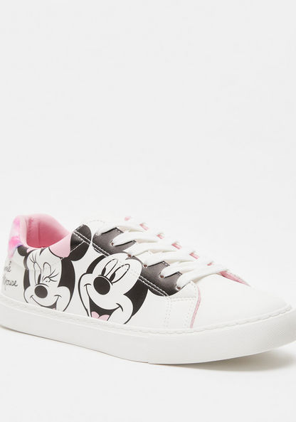 Disney Minnie Mouse Print Sneakers with Lace-Up Closure