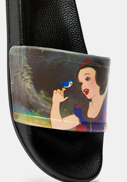 Snow White Print Open Toe Slide Slippers-Women%27s Flip Flops & Beach Slippers-image-4