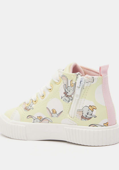 Disney Dumbo Print Canvas Shoes with Zip Closure-Girl%27s Casual Shoes-image-2