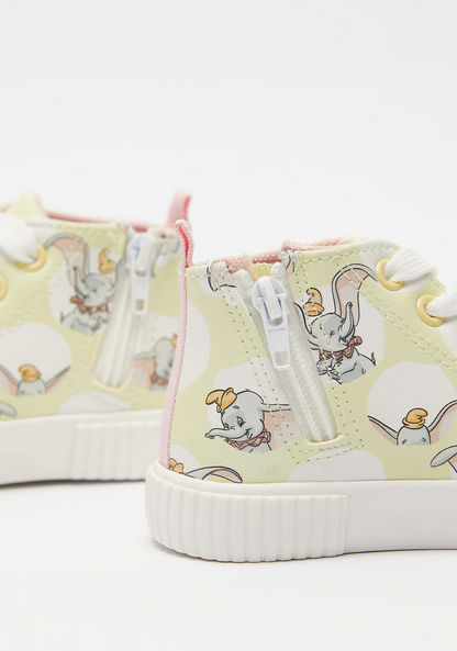 Disney Dumbo Print Canvas Shoes with Zip Closure-Girl%27s Casual Shoes-image-3