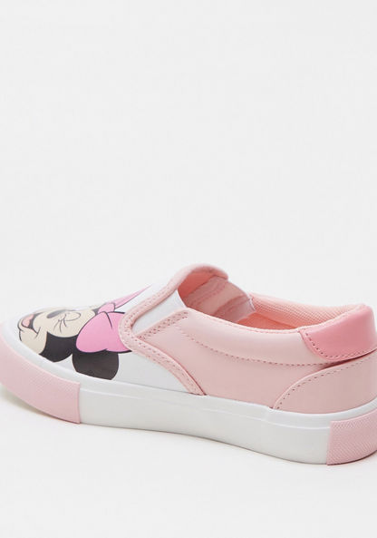 Minnie Mouse Print Slip-On Shoes