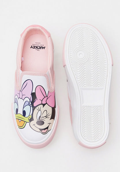 Minnie Mouse Print Slip-On Shoes