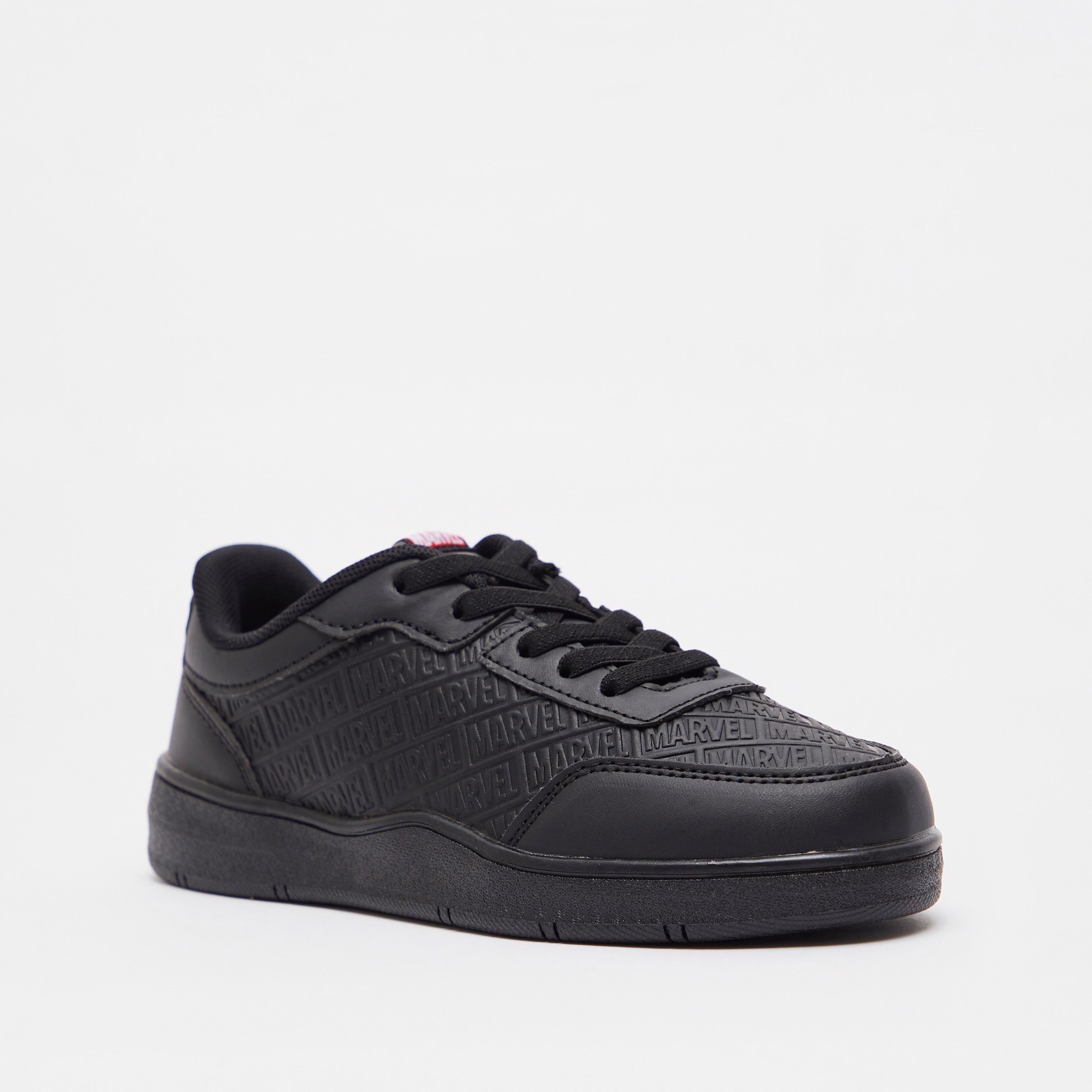 Marvel Avengers Embossed Lace-Up Sneakers-boys-shoes-loafers-image-2