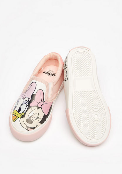 Disney Minnie and Daisy Print Slip-On Sneakers