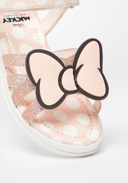 Disney Minnie Mouse Bow Detail Sandals with Glitter Straps-Girl%27s Sandals-image-3