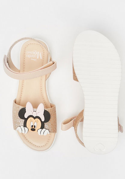 Disney Minnie Mouse Accent Flat Sandals with Hook and Loop Closure-Girl%27s Sandals-image-4