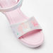 Barbie Print Flat Sandals with Hook and Loop Closure-Girl%27s Sandals-thumbnailMobile-3