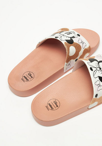 Missy - Disney Minnie Print Slip-On Slide Slippers