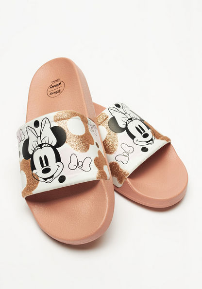 Missy - Disney Minnie Print Slip-On Slide Slippers