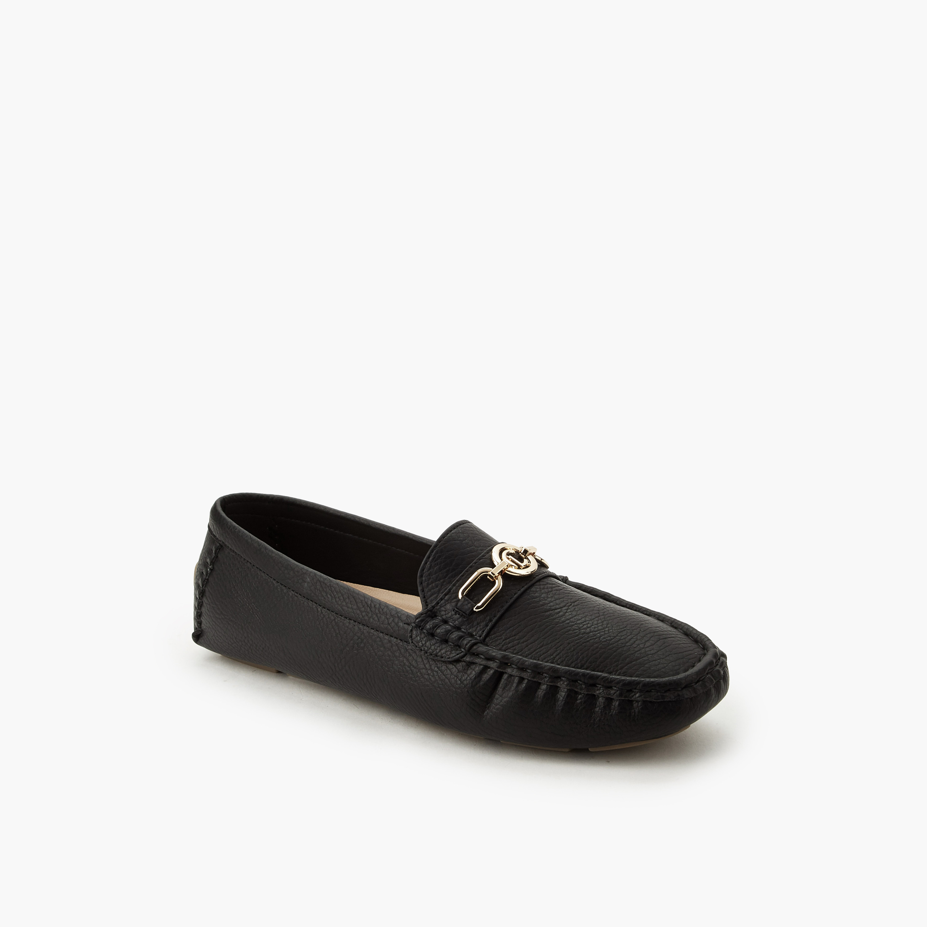 Le Confort Metal Accent Slip-On Comfort Moccasins-women-shoes-loafersandmoccasins-image-2