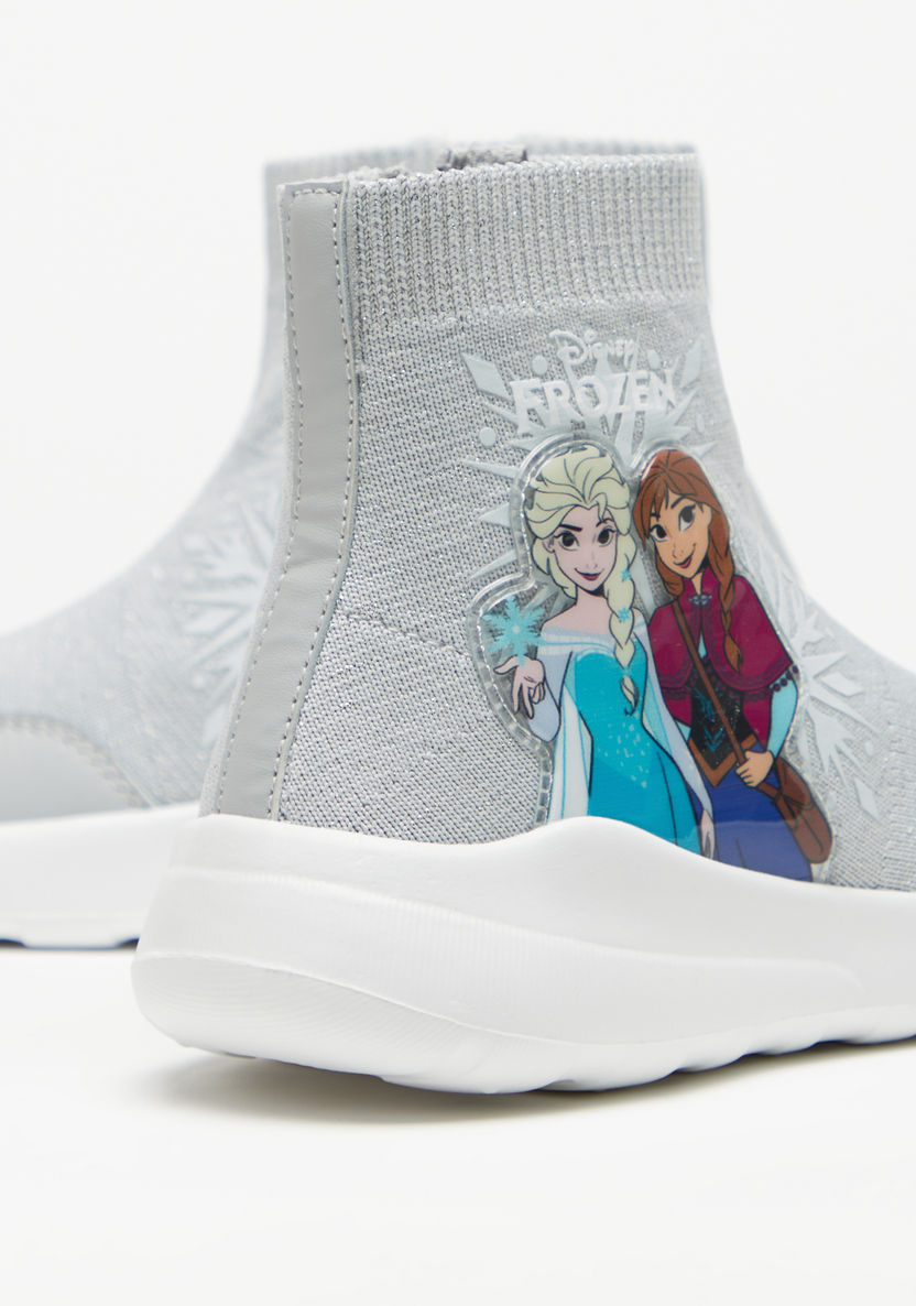 Disney Frozen High Top Snockers with Zip Closure-Girl%27s Sneakers-image-2