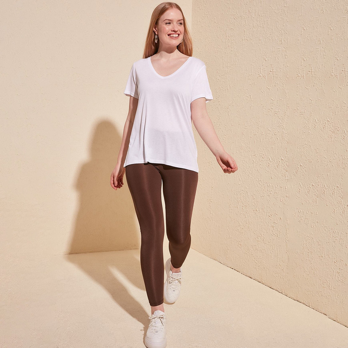 Pack of 2 Trendyol Women Polyester Solid Brown Legging-women-clothing-bottoms-leggings-image-12