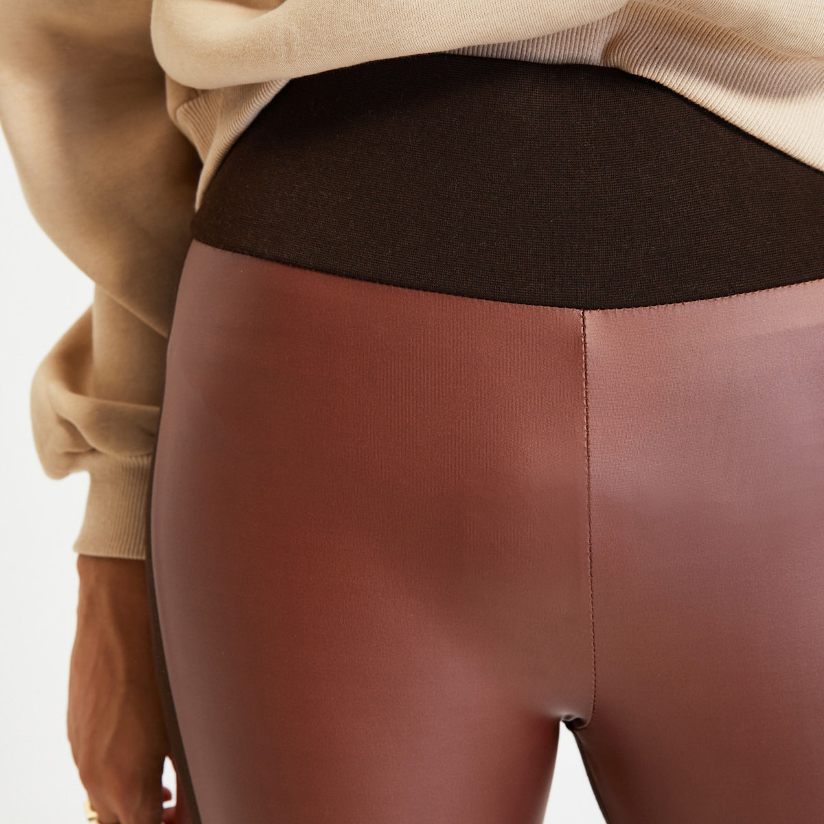ترينديول بنى سروال ضيق-women-clothing-bottoms-leggings-image-3