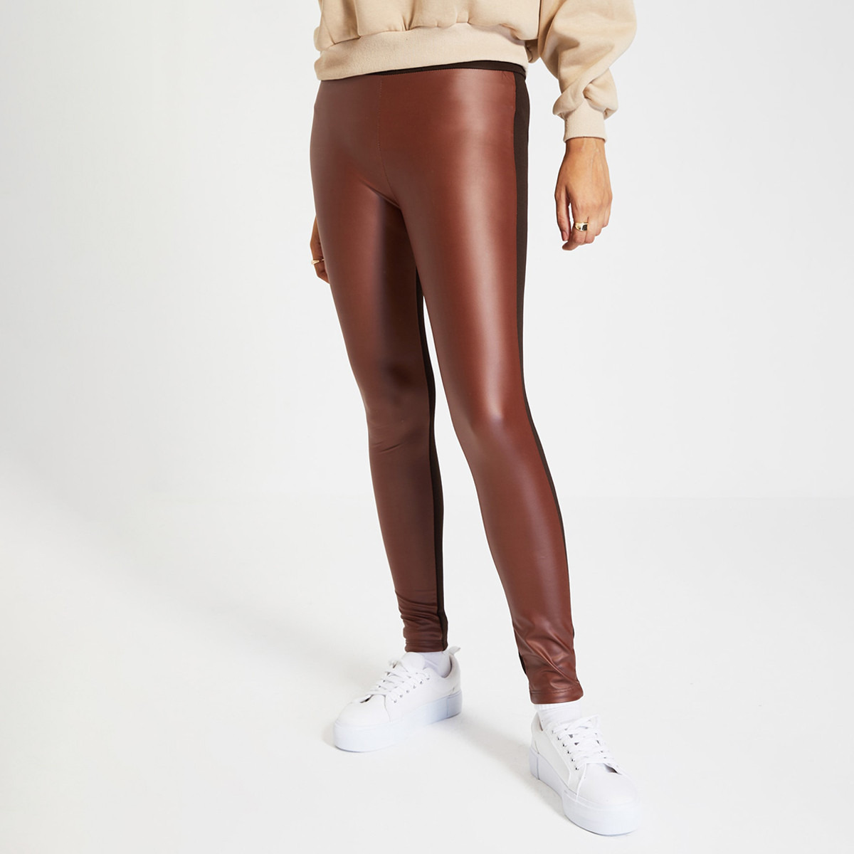 Trendyol Women Solid High Rise Legging-women-clothing-bottoms-leggings-image-4