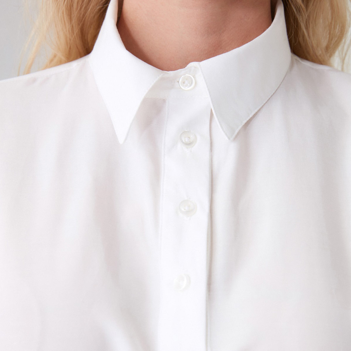 Trendyol Solid Collared Shirt with 3/4 Sleeves-women-clothing-shirtsandblouses-blouses-image-4