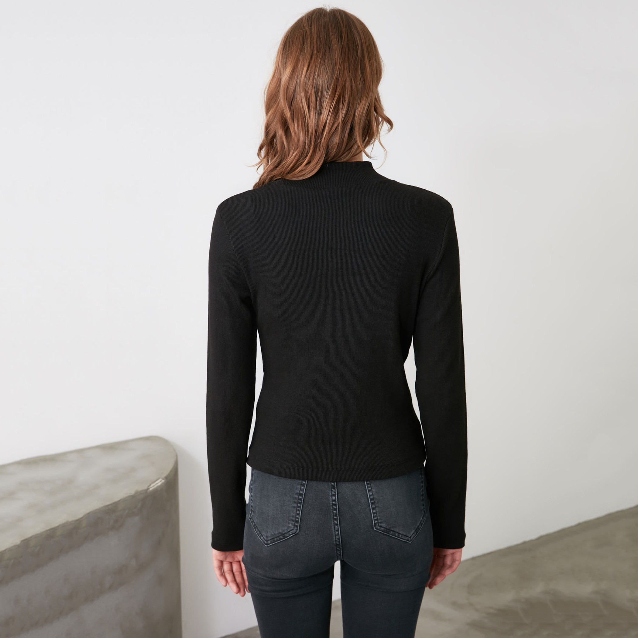 ترينديول أسود قميص-women-clothing-shirtsandblouses-blouses-image-6