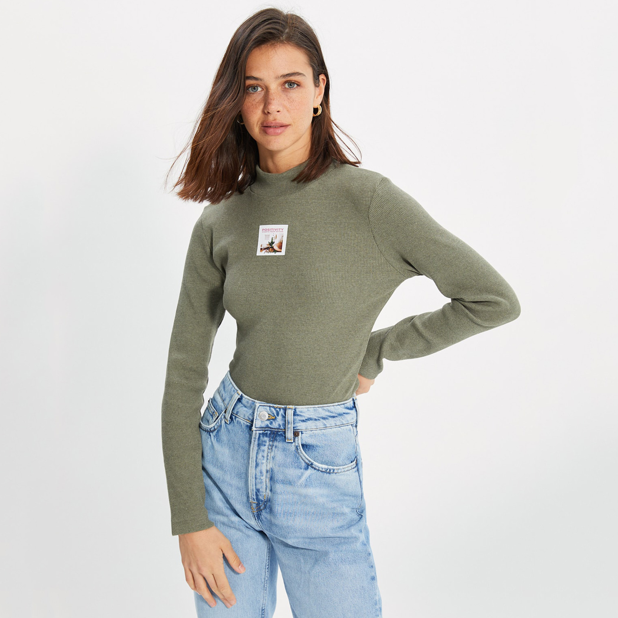 Trendyol Women Knitted High Neck Blouse-women-clothing-shirtsandblouses-blouses-image-2