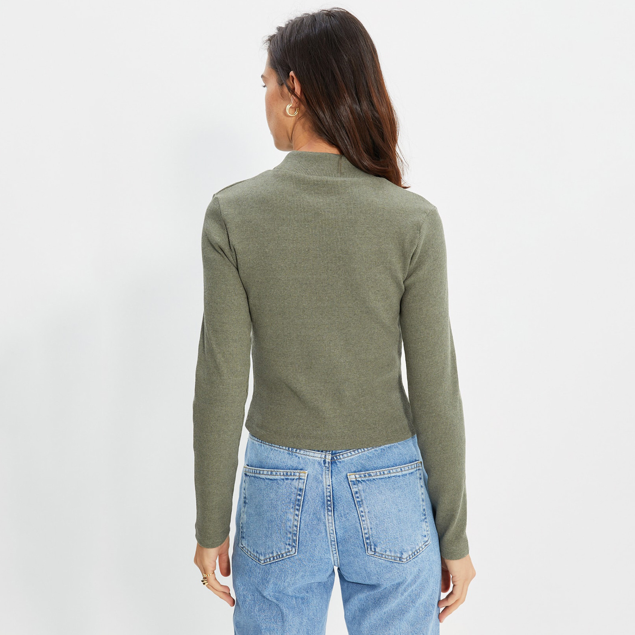 Trendyol Women Knitted High Neck Blouse-women-clothing-shirtsandblouses-blouses-image-5