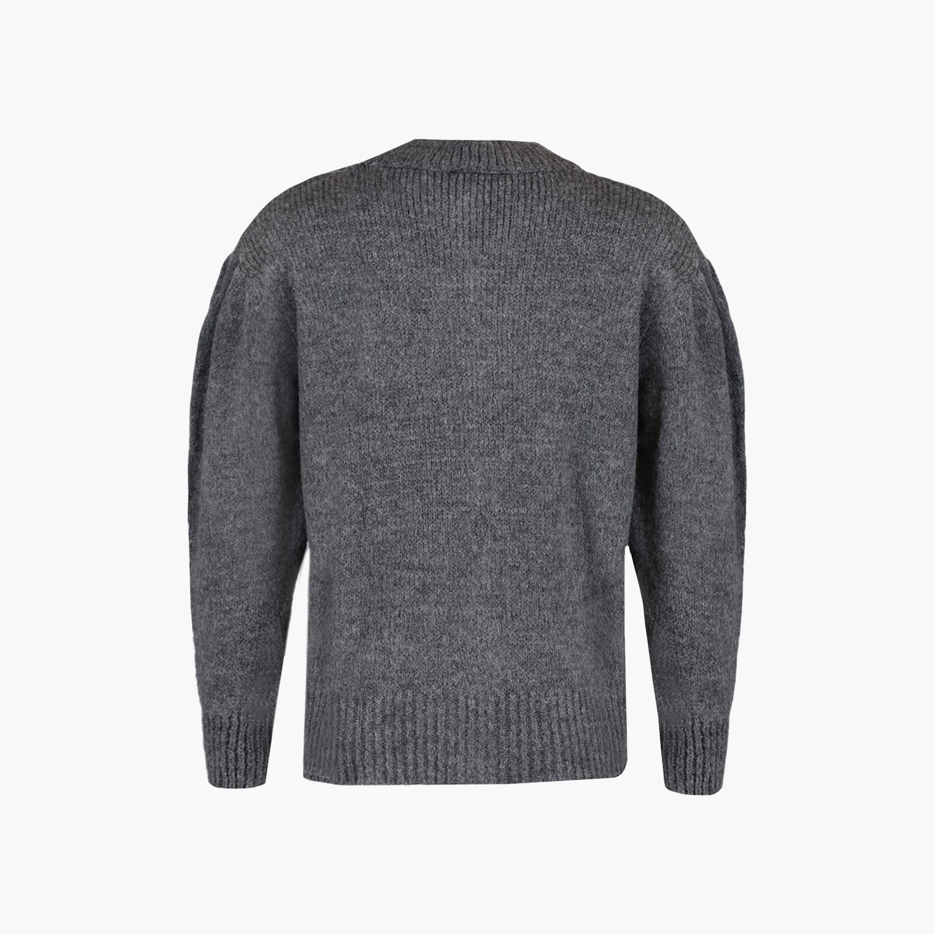 كارديجان حريمي رمادي بملمس مضلع من ترينديول ميلا-women-winterwear-cardigansandjumpers-cardigans-image-7