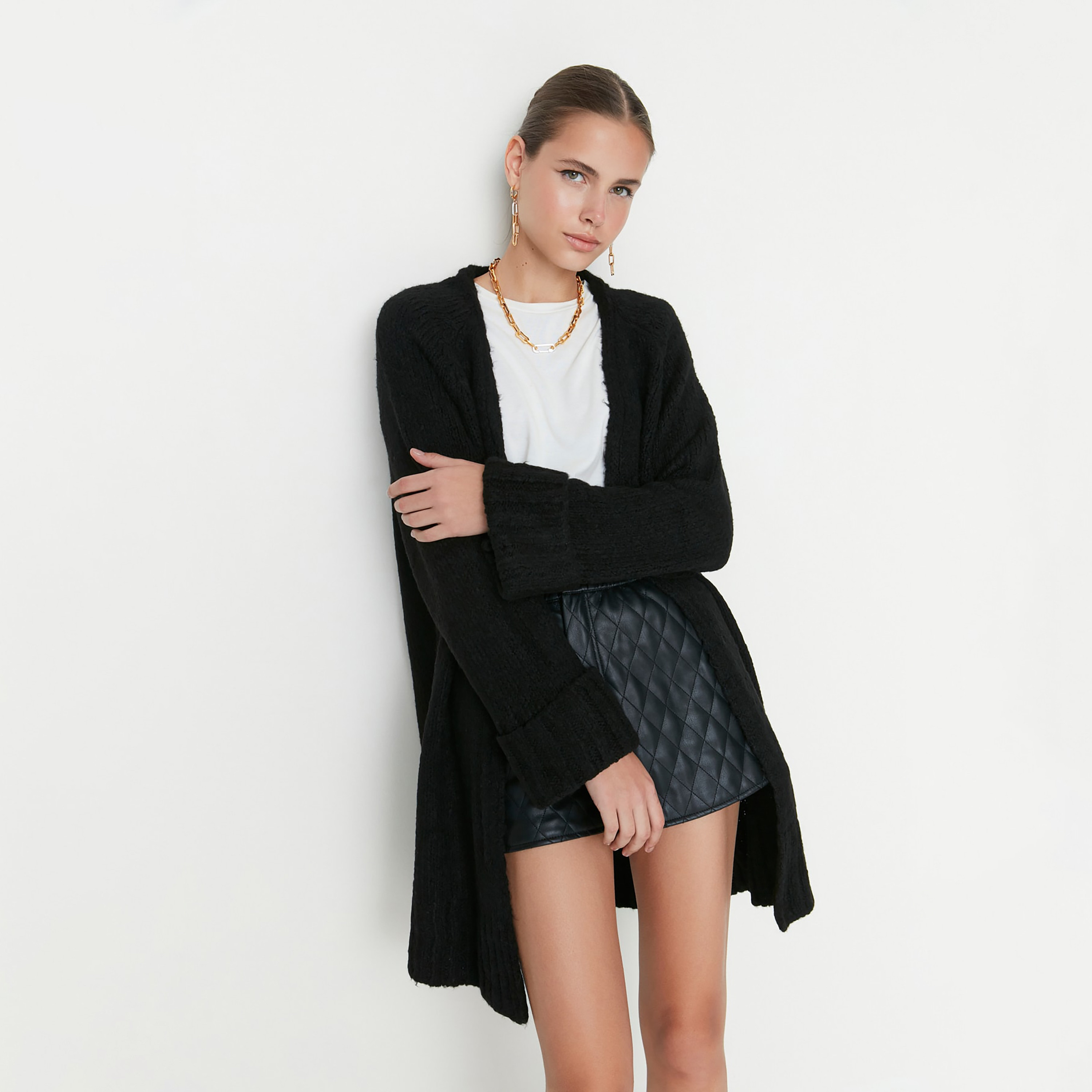 كارديجان حريمي بأكمام رجلان من ترينديول ميلا-women-winterwear-cardigansandjumpers-cardigans-image-1