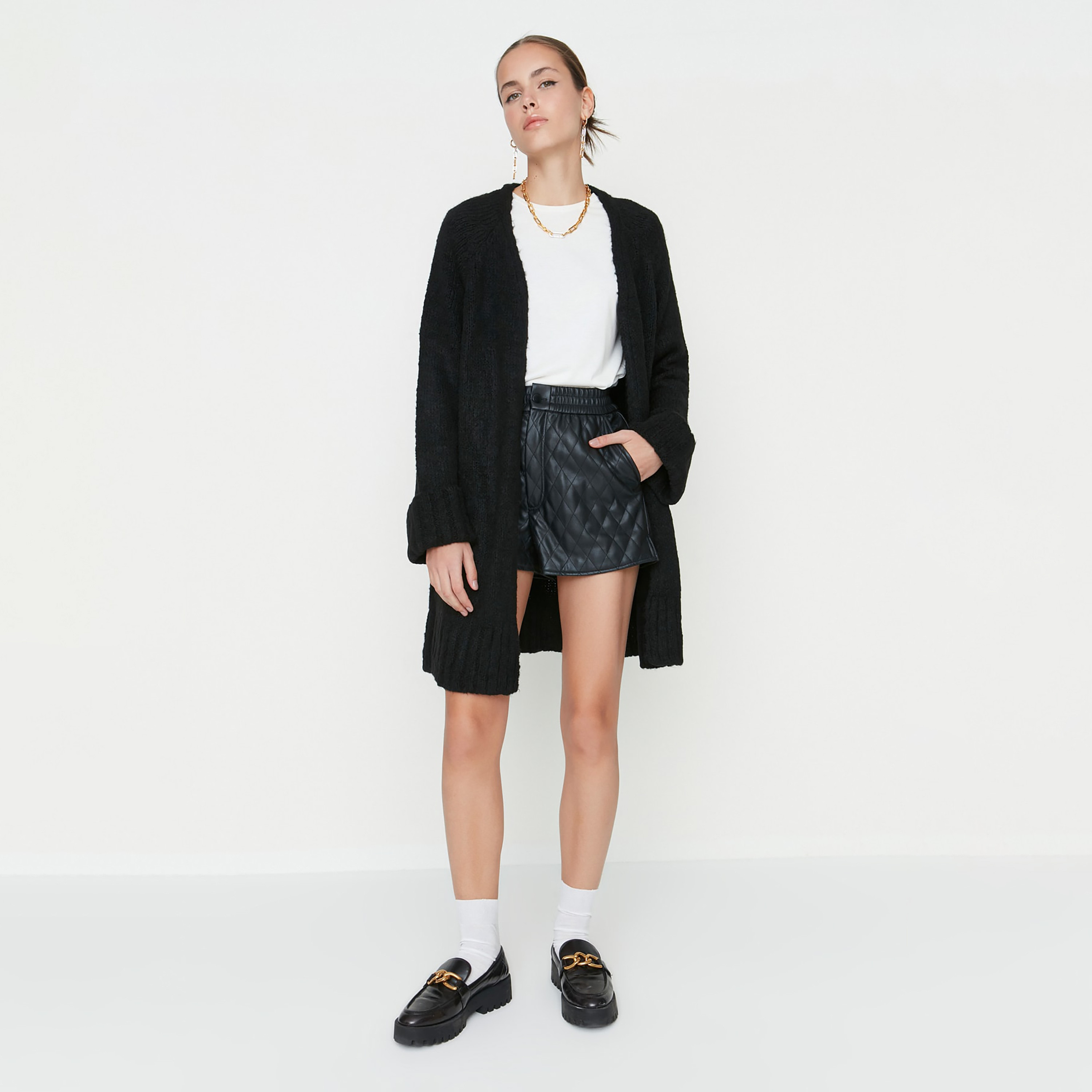 كارديجان حريمي بأكمام رجلان من ترينديول ميلا-women-winterwear-cardigansandjumpers-cardigans-image-2