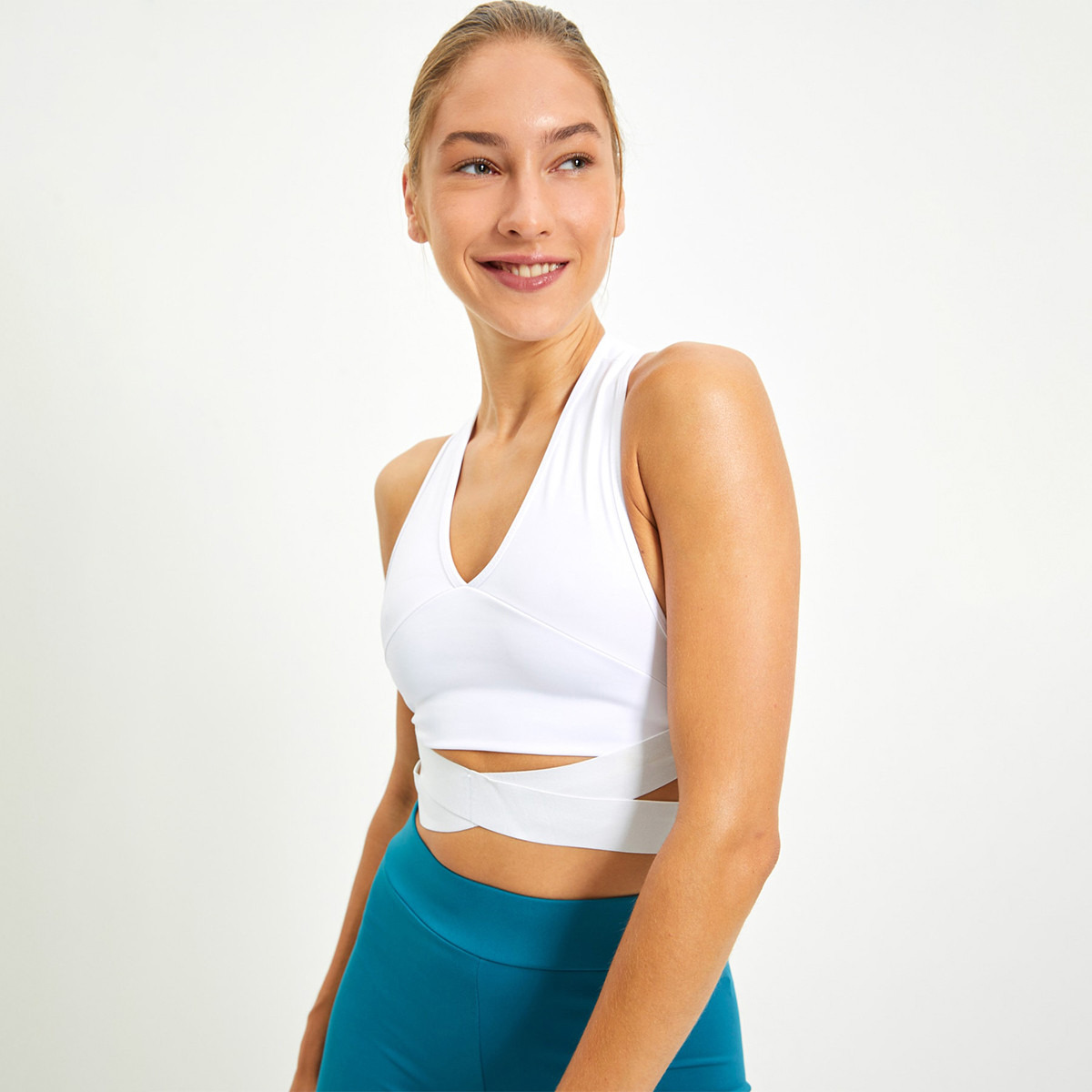 ترينديول أبيض حمالة الصدر الرياضية-sports-women-clothing-sportsbras-image-2