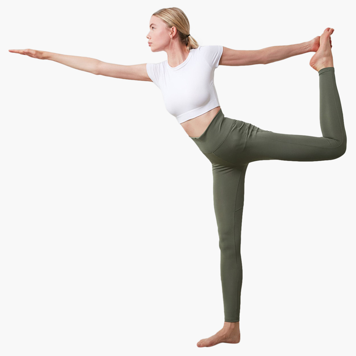 Trendyol Skinny Solid High Rise Leggings with Elasticated Waistband-women-clothing-bottoms-leggings-image-2
