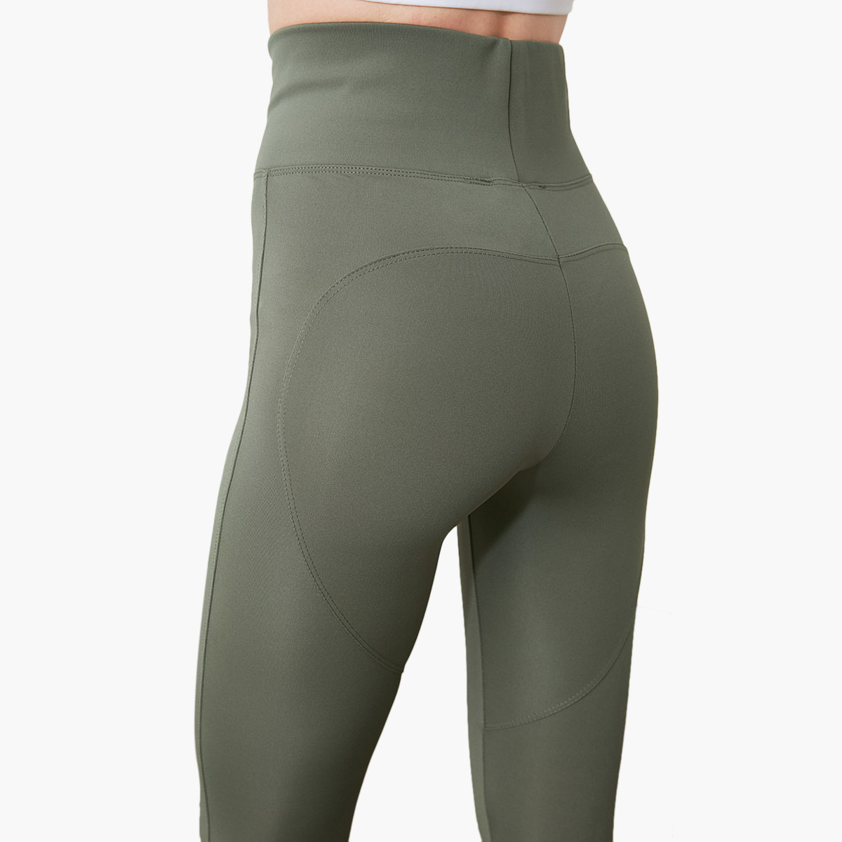 Trendyol Skinny Solid High Rise Leggings with Elasticated Waistband-women-clothing-bottoms-leggings-image-5