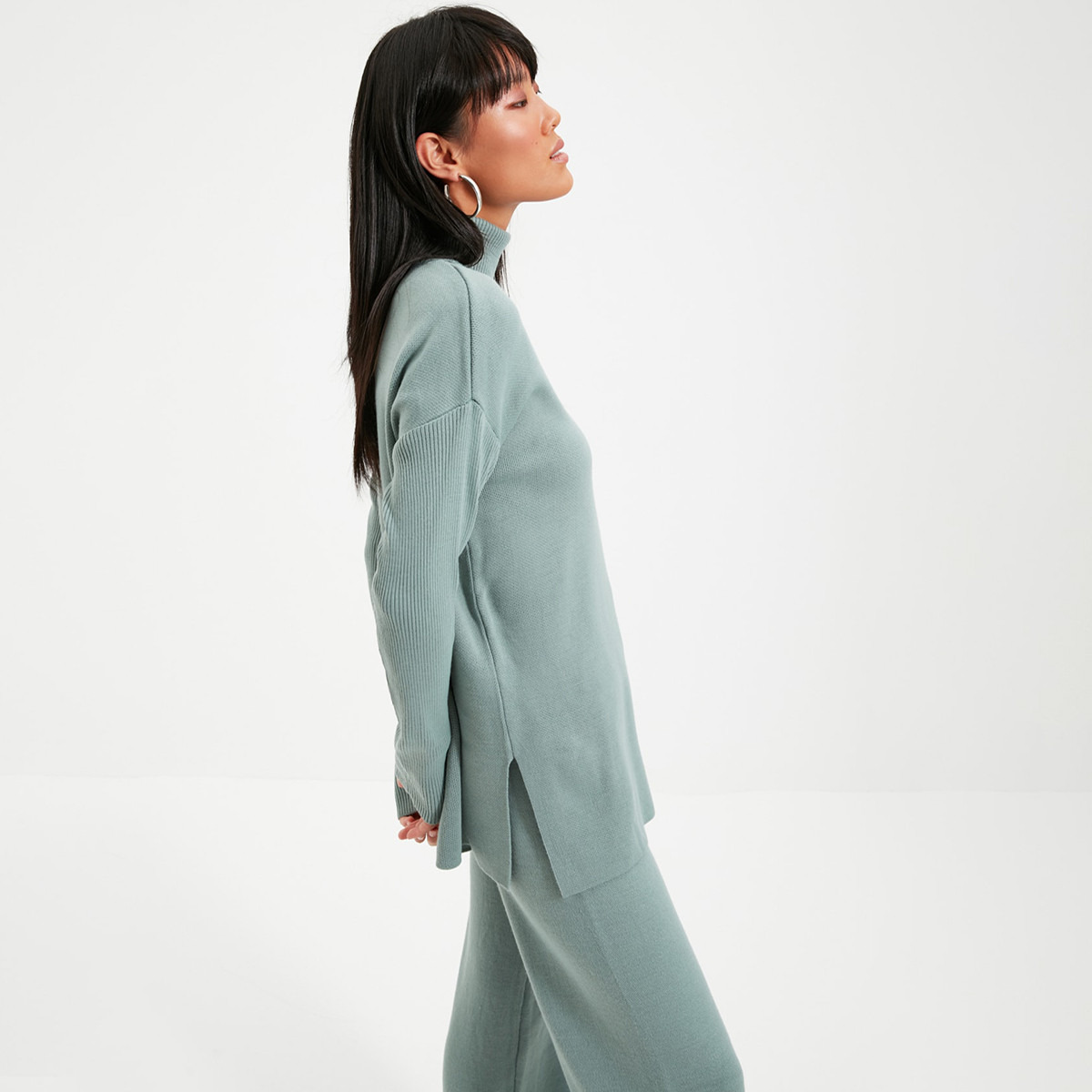 ترينديول أخضر مجموعات-women-clothing-coordsets-image-2