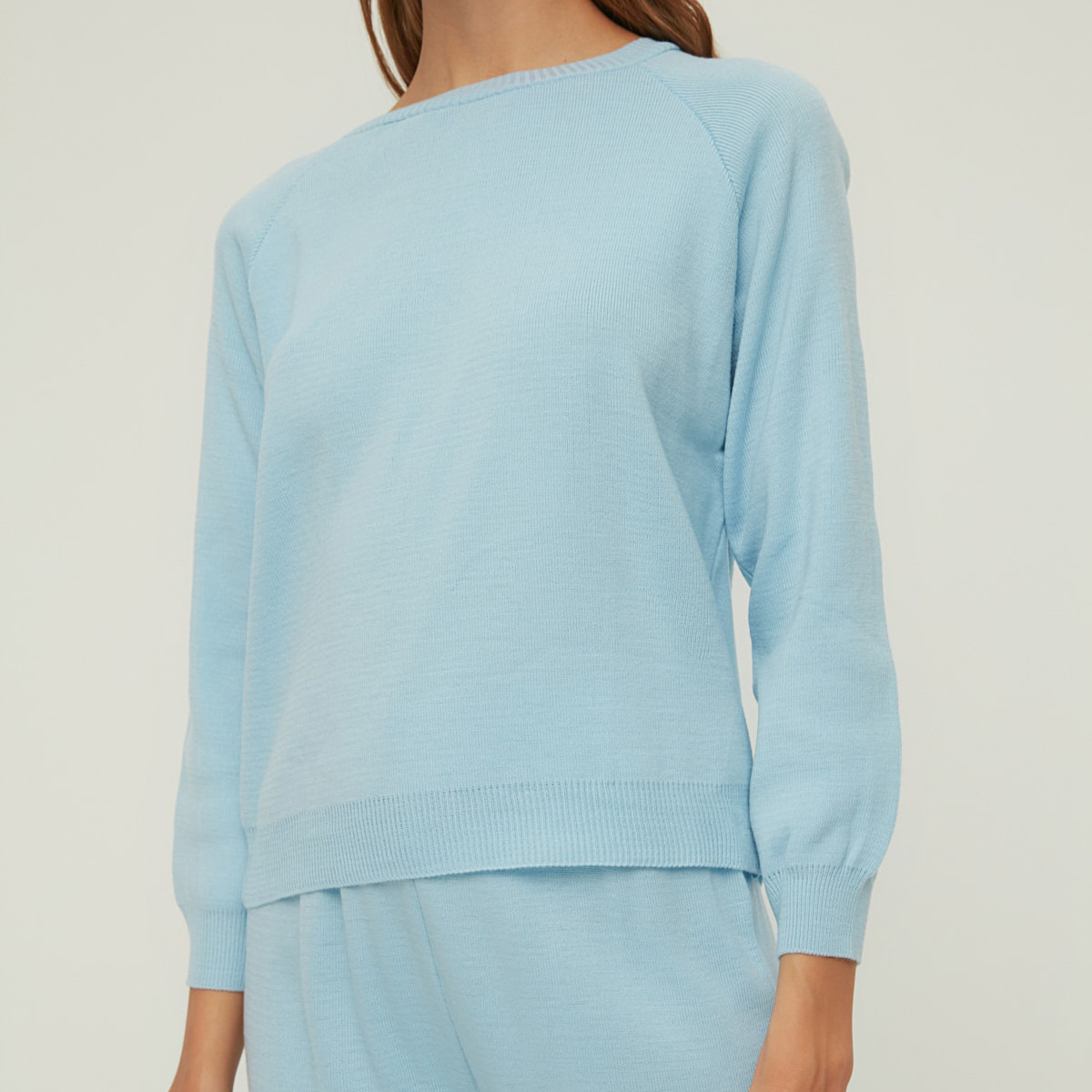 Trendyol Women Knitted Crew Neck Sweater-Pant Set-women-clothing-coordsets-image-4