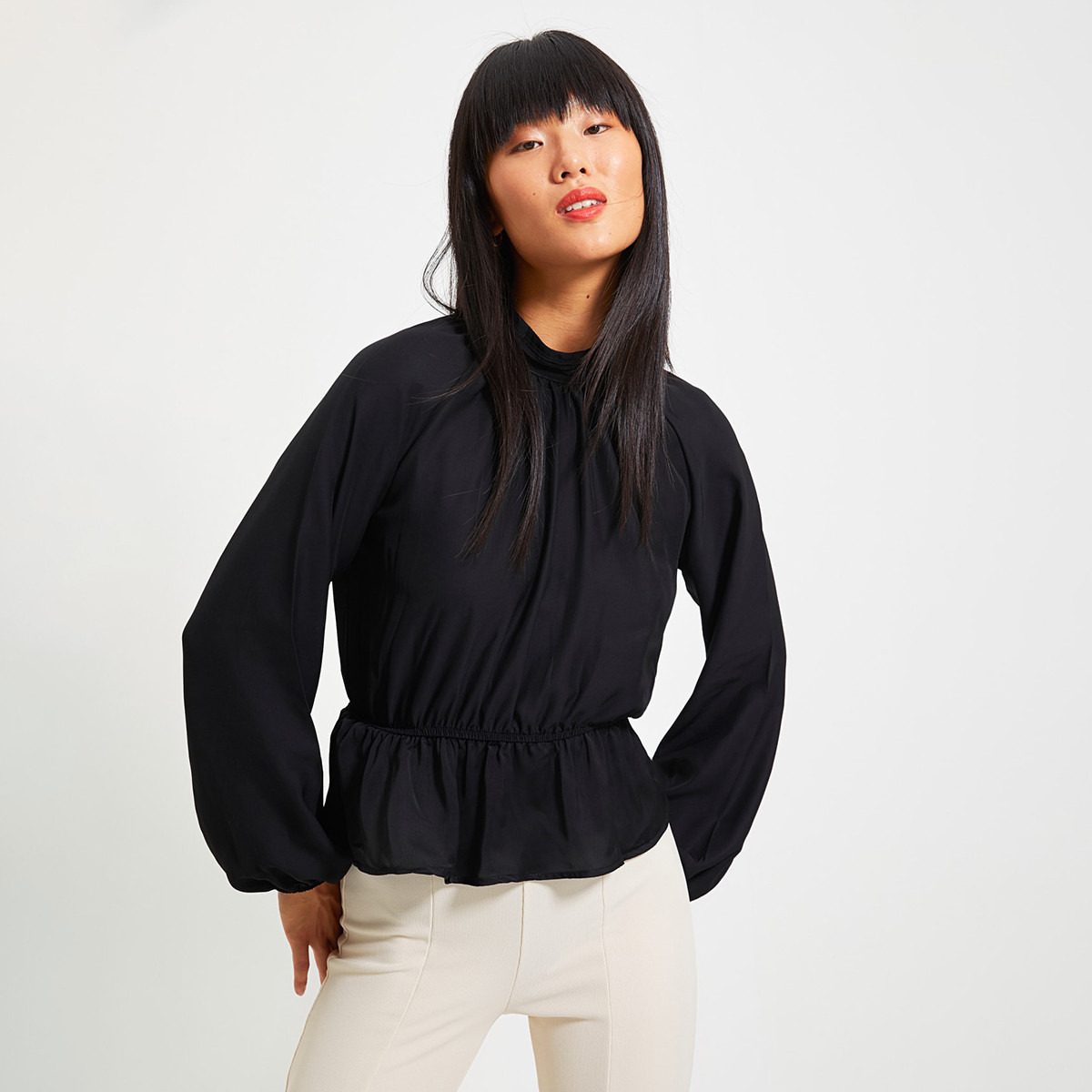 Trendyol Women Solid Long Sleeves Blouse-women-clothing-shirtsandblouses-blouses-image-4