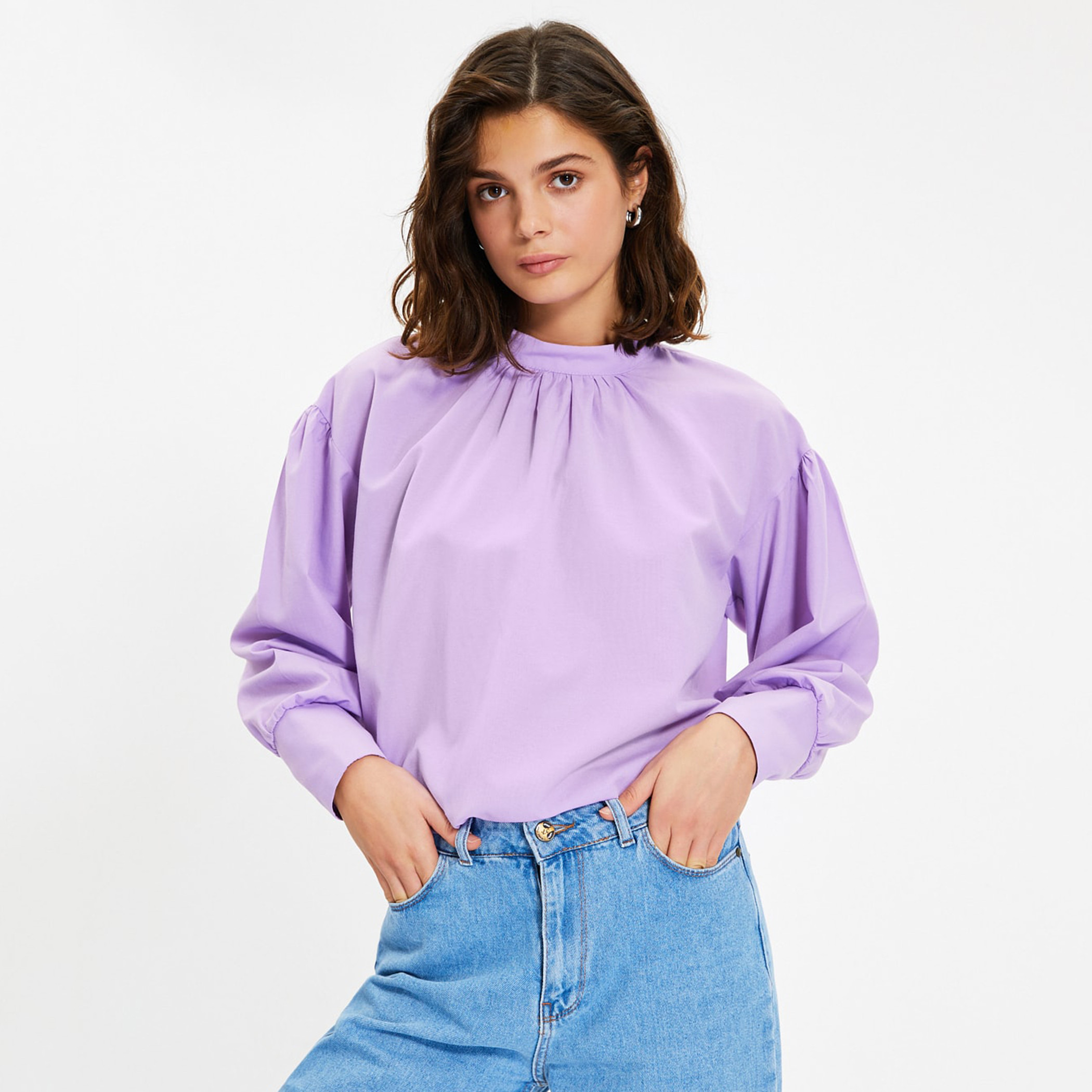 Trendyol Women Solid Long Sleeves Blouse-women-clothing-shirtsandblouses-blouses-image-2