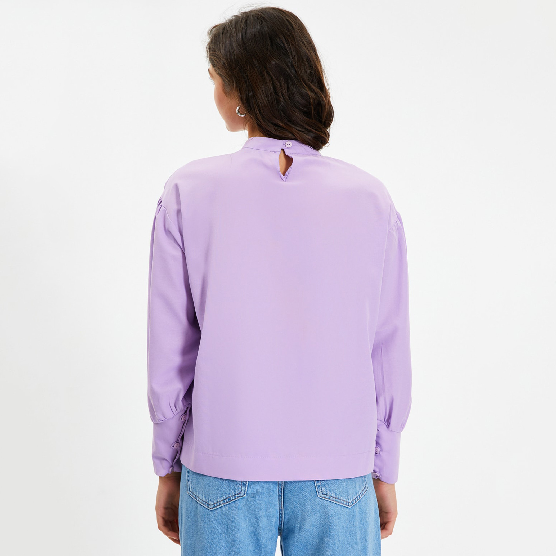 Trendyol Women Solid Long Sleeves Blouse-women-clothing-shirtsandblouses-blouses-image-5