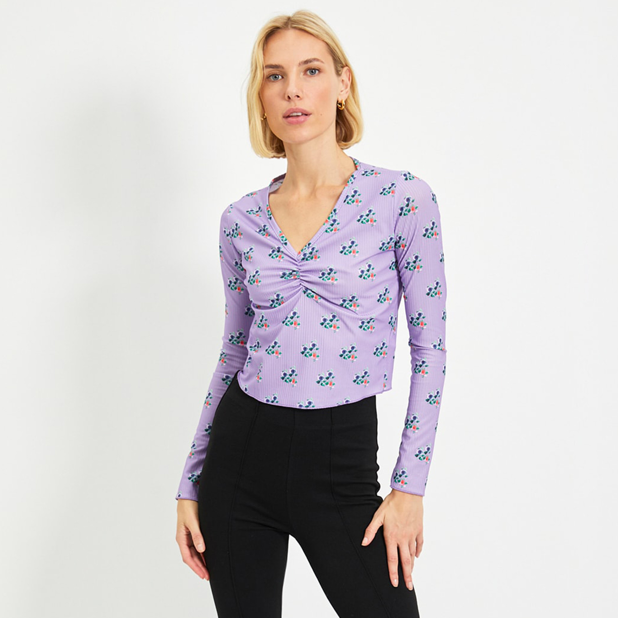 ترينديول نفسجي قميص-women-clothing-shirtsandblouses-blouses-image-2