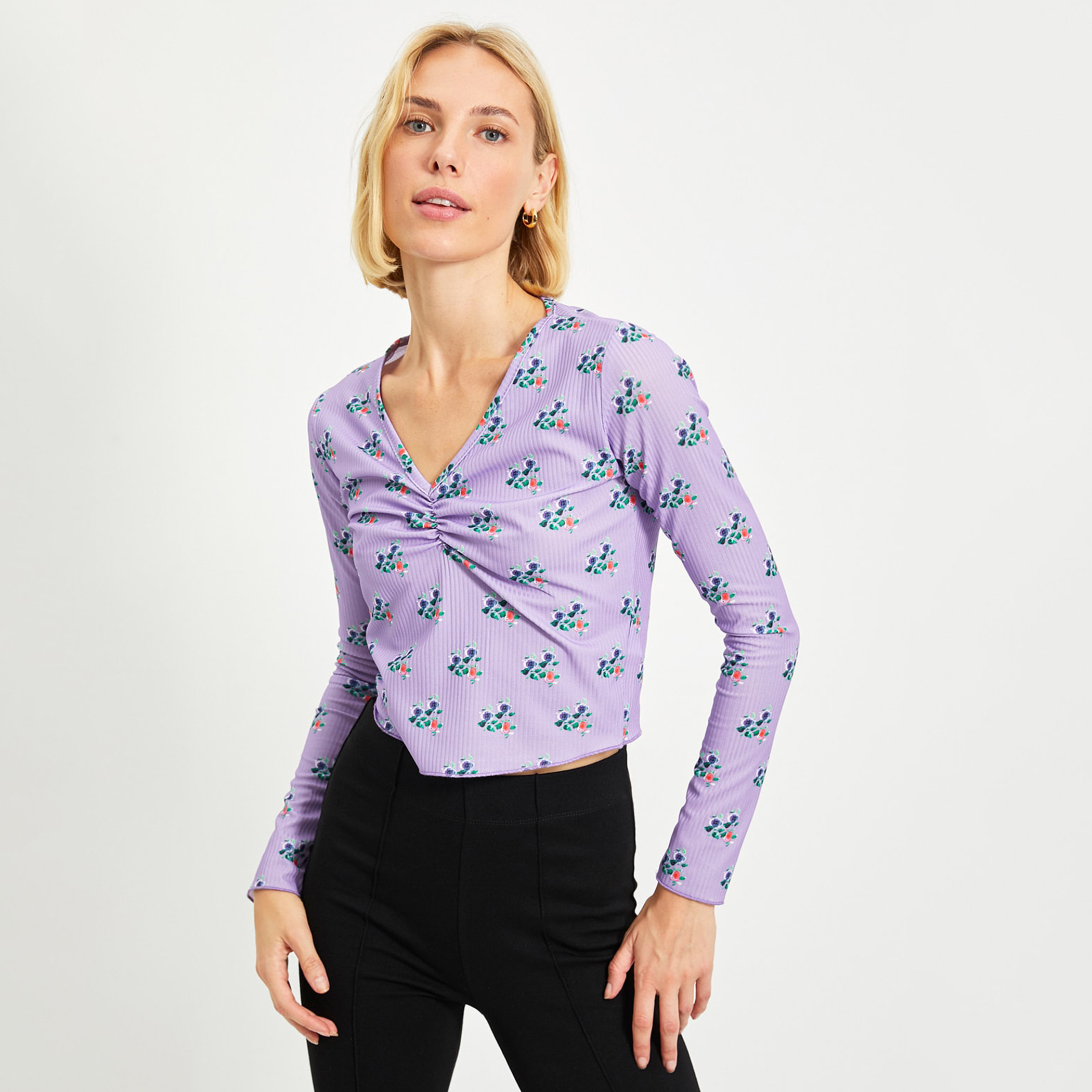 ترينديول نفسجي قميص-women-clothing-shirtsandblouses-blouses-image-3