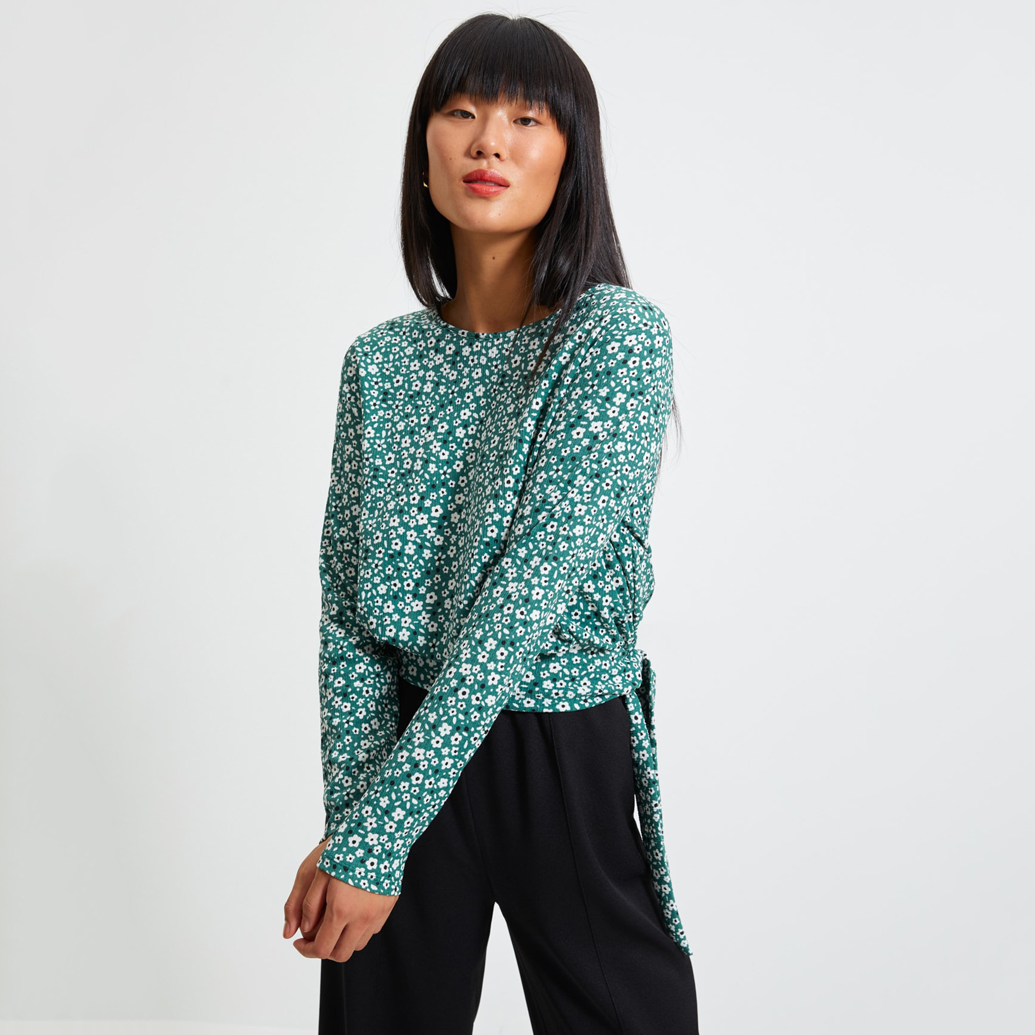 ترينديول أخضر قميص-women-clothing-shirtsandblouses-blouses-image-4