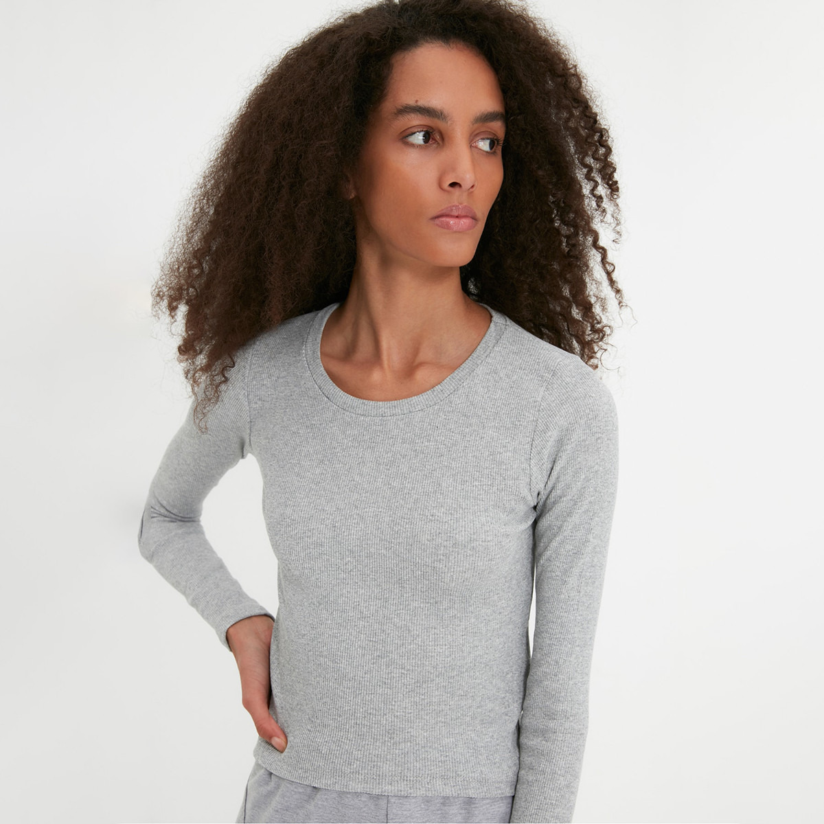حزمة من 2 بلوزة من ترينديول نسائية محبوكة برقبة دائرية-women-clothing-shirtsandblouses-blouses-image-5