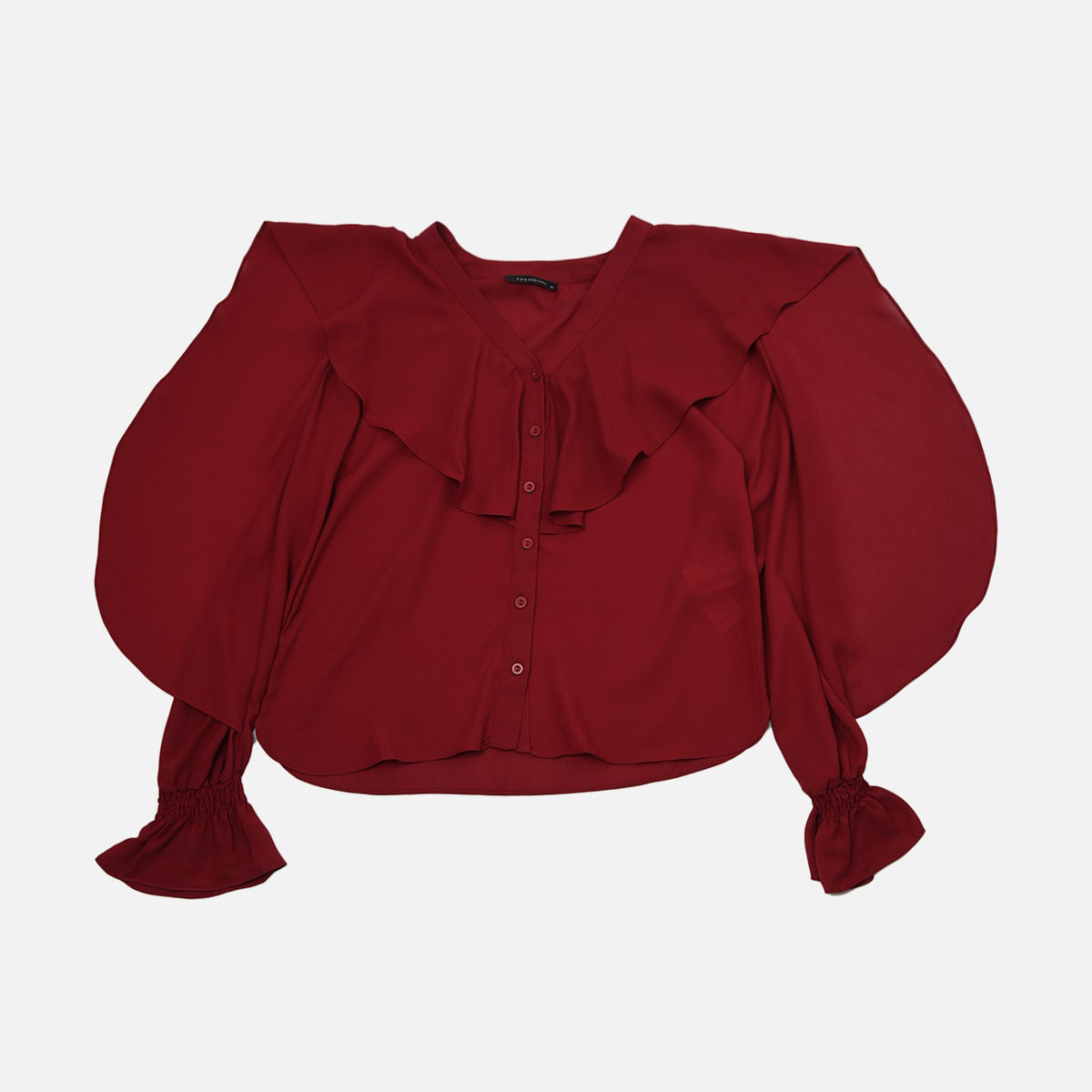 Trendyol Women Flounce Button Closure Top-women-clothing-shirtsandblouses-blouses-image-1