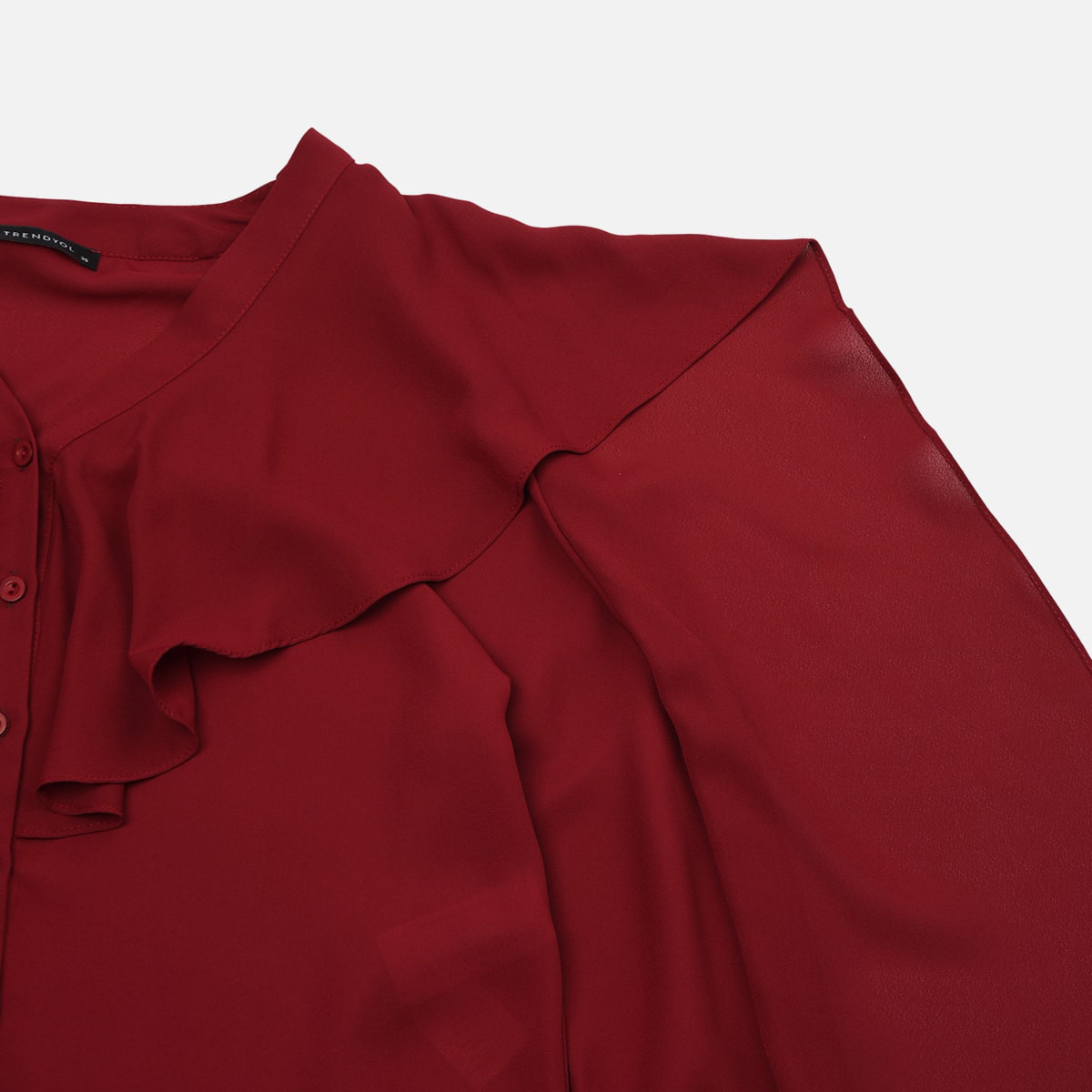 Trendyol Women Flounce Button Closure Top-women-clothing-shirtsandblouses-blouses-image-2