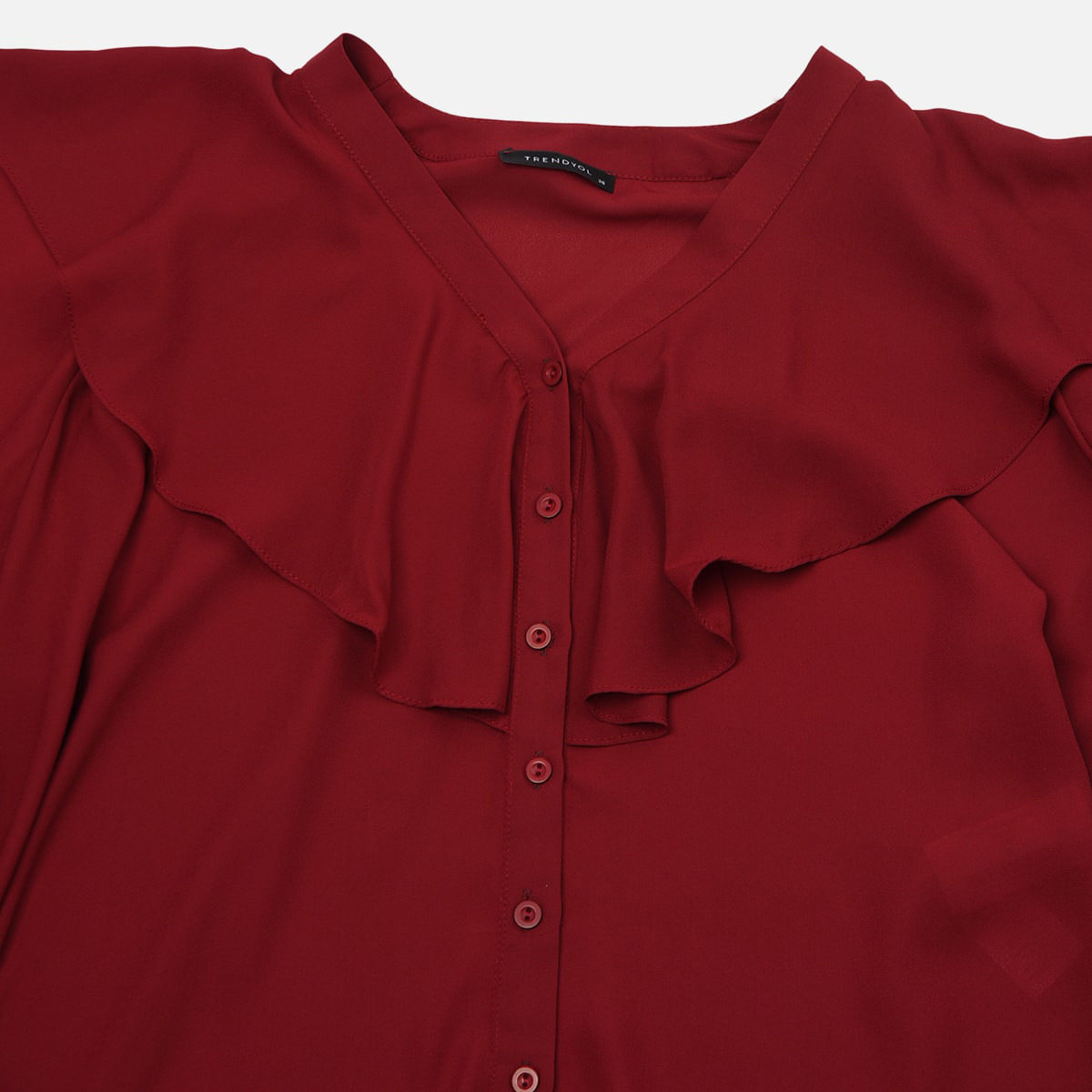 Trendyol Women Flounce Button Closure Top-women-clothing-shirtsandblouses-blouses-image-3