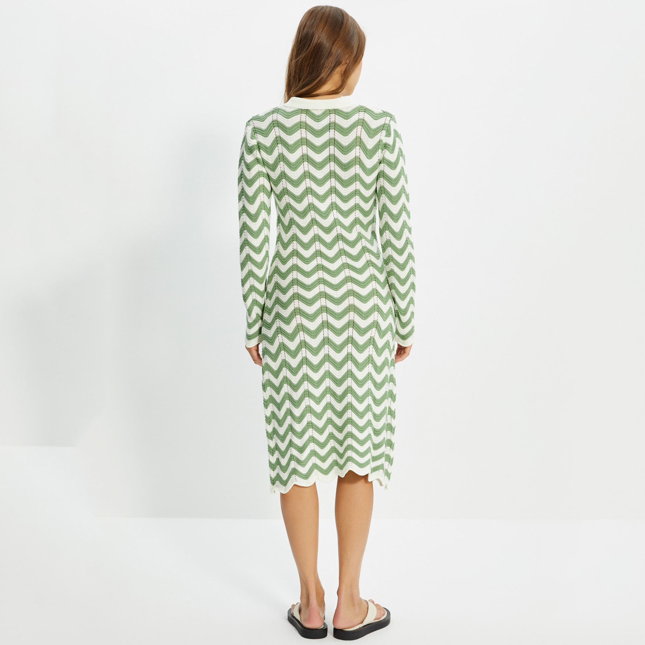 ترينديول أبيض متوسط الطول فستان-women-clothing-dresses-image-6