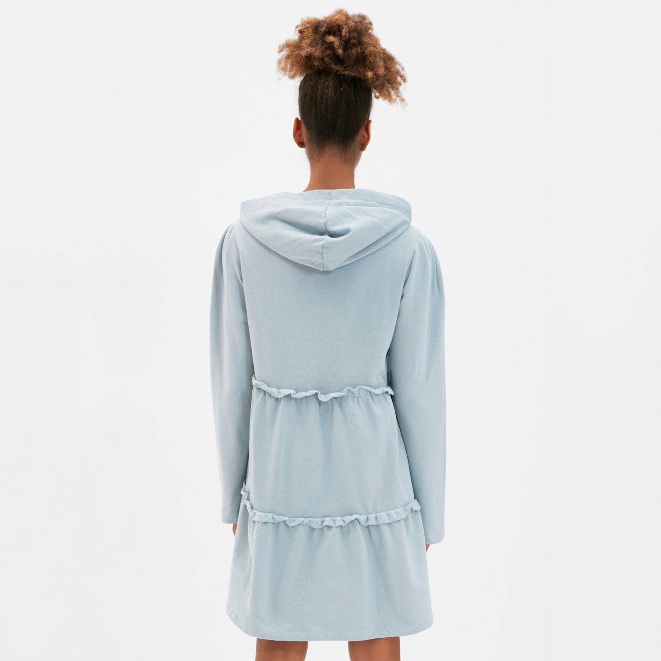 Trendyol Women Solid Zipper Hooded Shift Dress-women-clothing-dresses-image-5