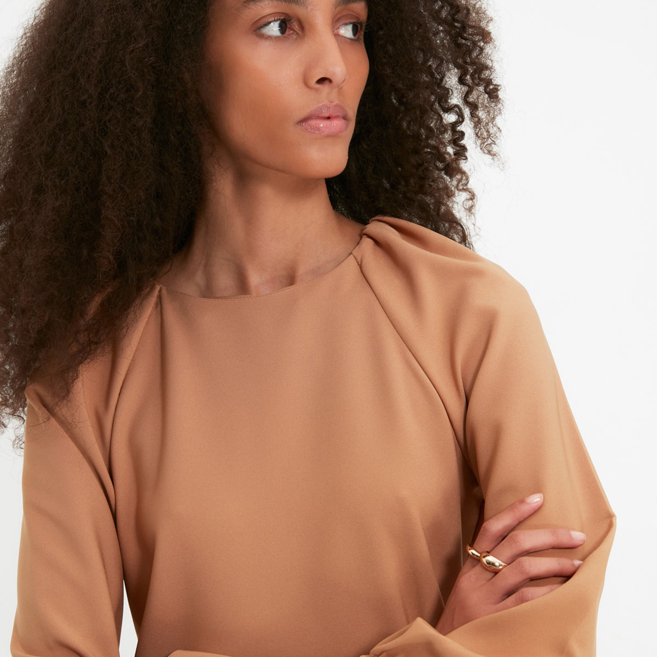 Trendyol Women Solid Back Zipper Shift Dress-women-clothing-dresses-image-3