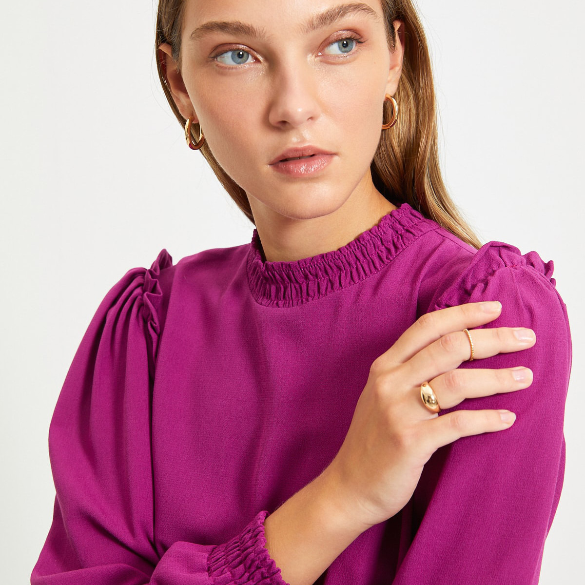 ترينديول نفسجي قصير فستان-women-clothing-dresses-image-4