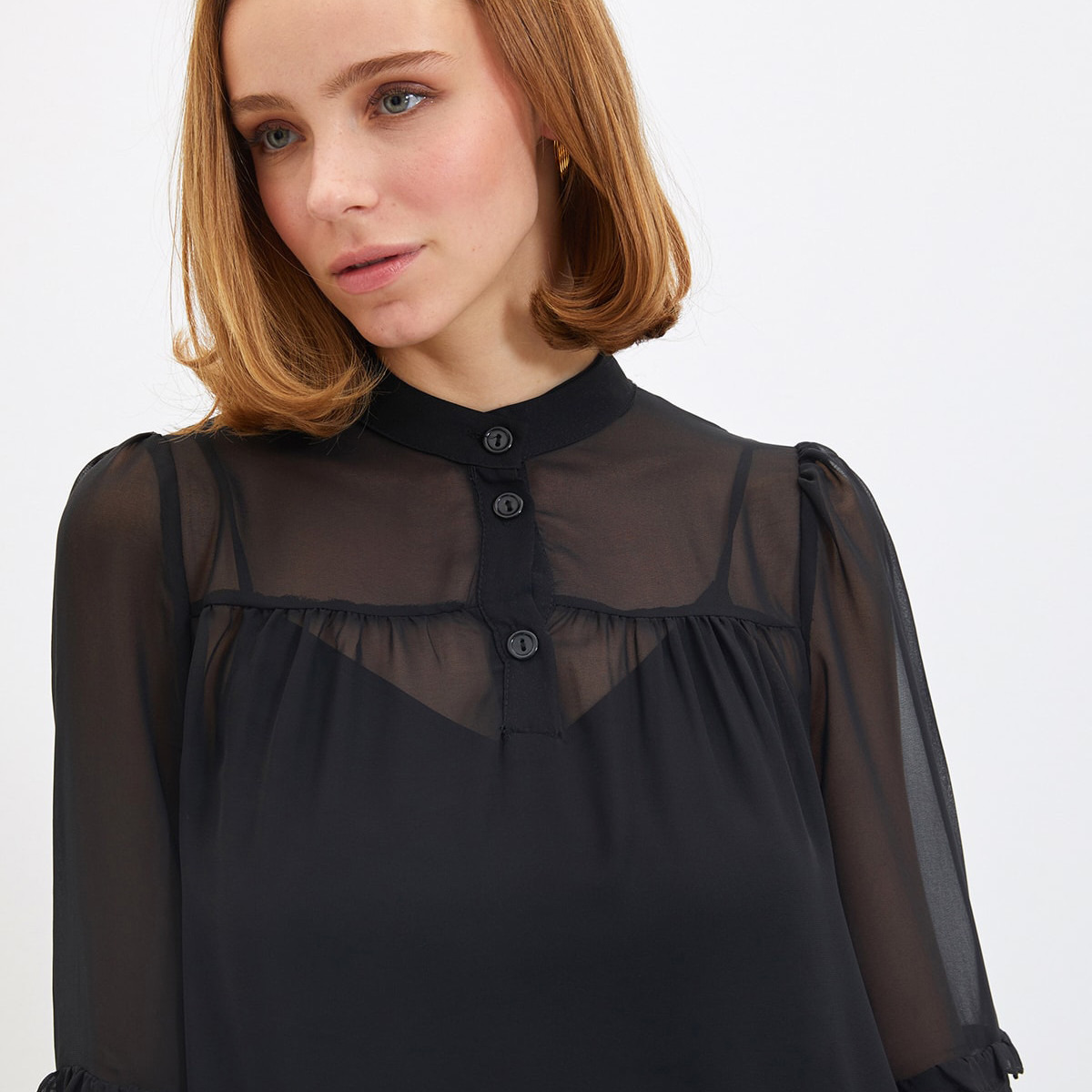 ترينديول أسود متوسط الطول فستان-women-clothing-dresses-image-1